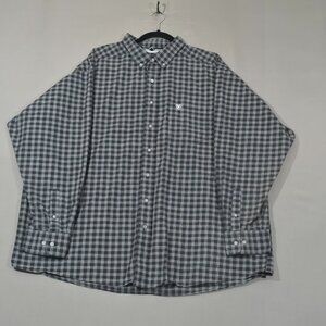 Ariat Pro Series Western Plaid Shirt Men’s XXL Black White Button Down Casual
